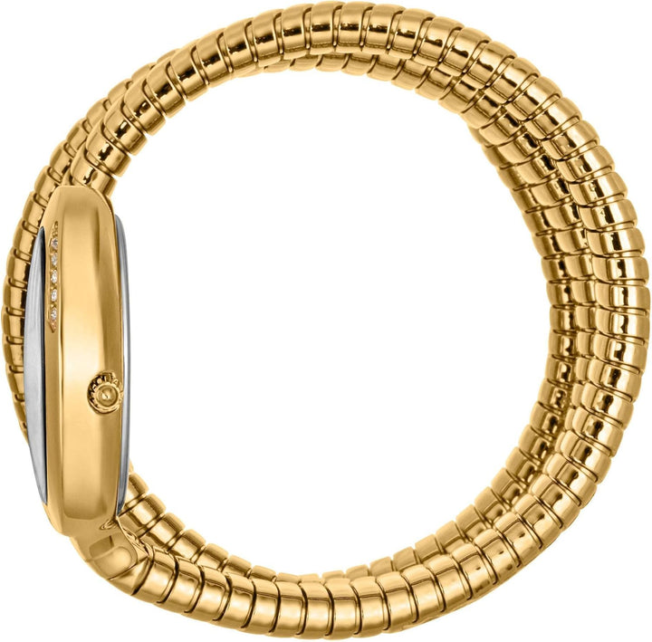 Just Cavalli Cosenza Silver Dial Gold Steel Strap Watch For Women - JC1L232M0025