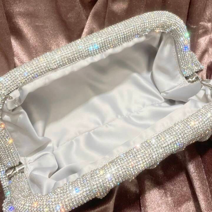 Luxury Designer Rhinestone Clutch Bag