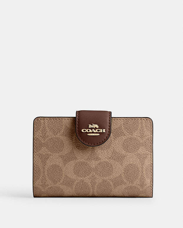Coach medium corner zip wallet