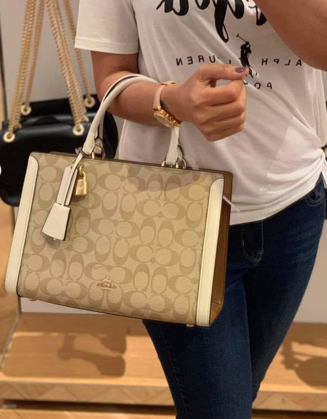 COACH Zoe Carryall in signature canvas