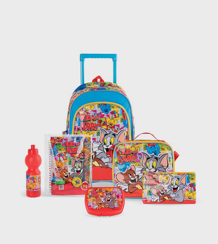 WARNER BROS
6 In 1 Tom And Gerry Pop Art 16" Trolley Backpack Set