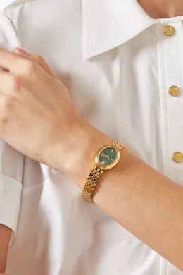 TORY BURCH Oval Stainless Quartz Watch, 22 x 28mm