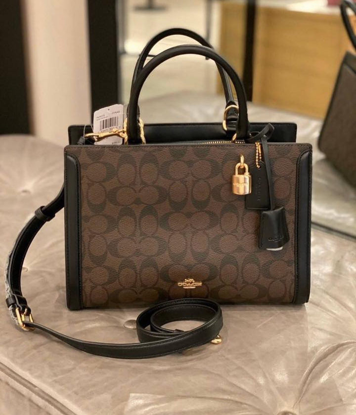 COACH Zoe Carryall in signature canvas