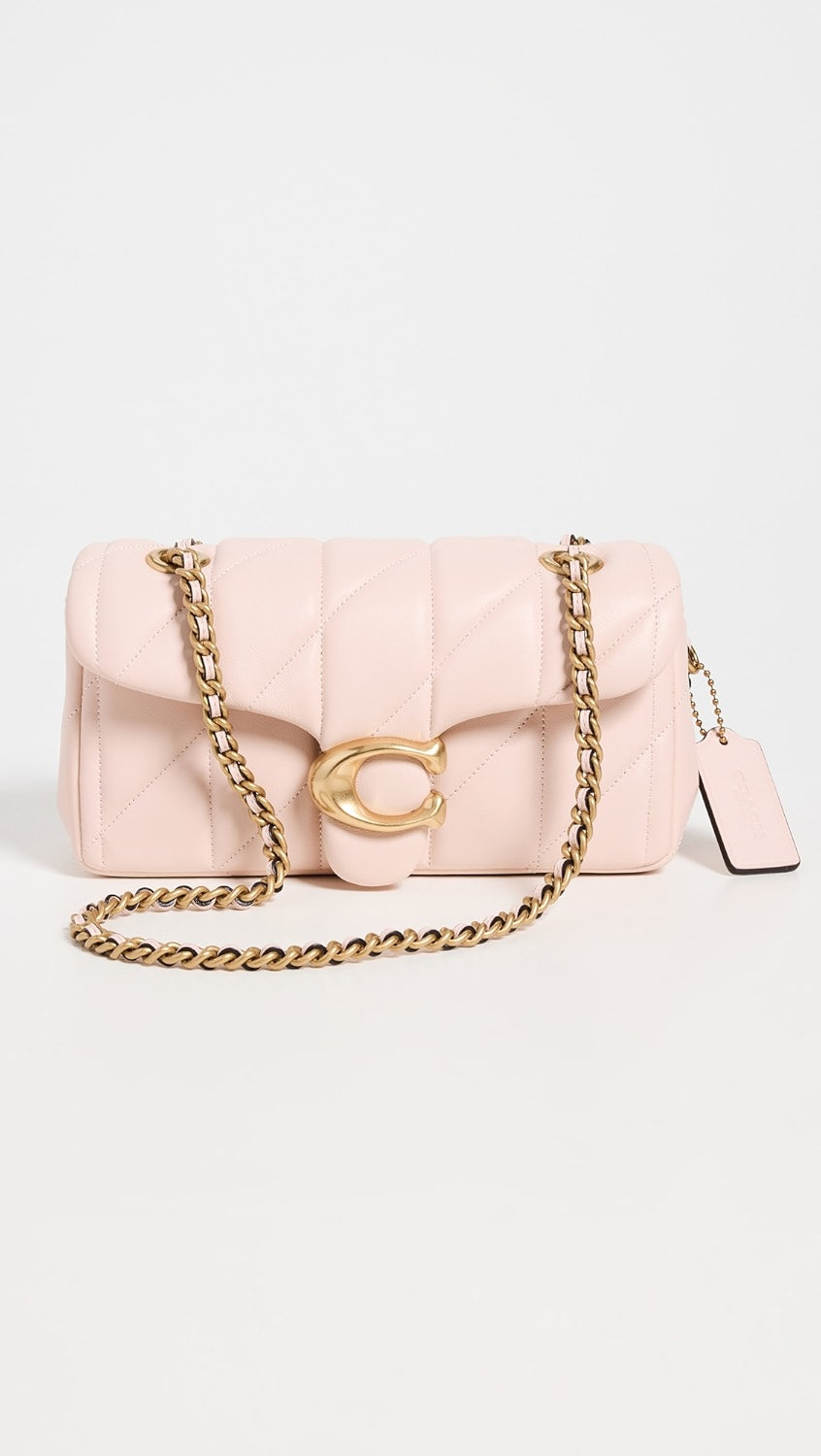 ‘TABBY 20’ quilted SHOULDER BAG (blush)