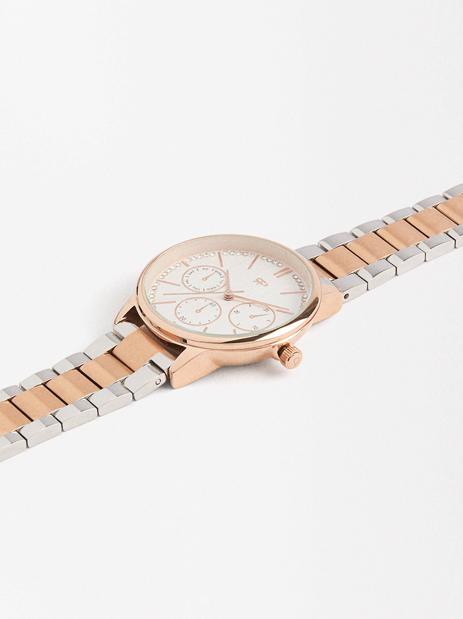 Parfois two tone steel strap watch
