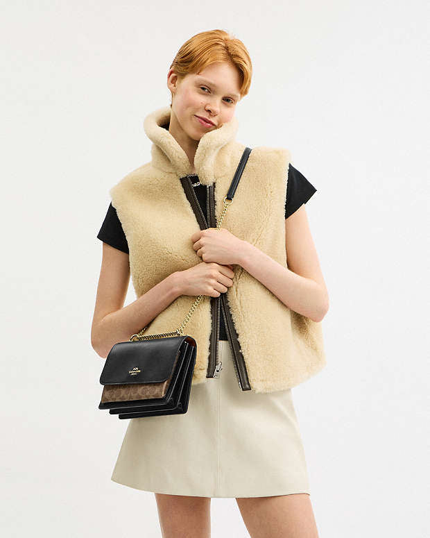Coach klare crossbody bag