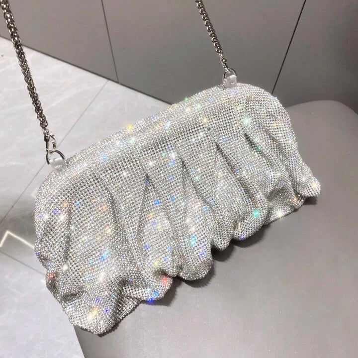 Luxury Designer Rhinestone Clutch Bag