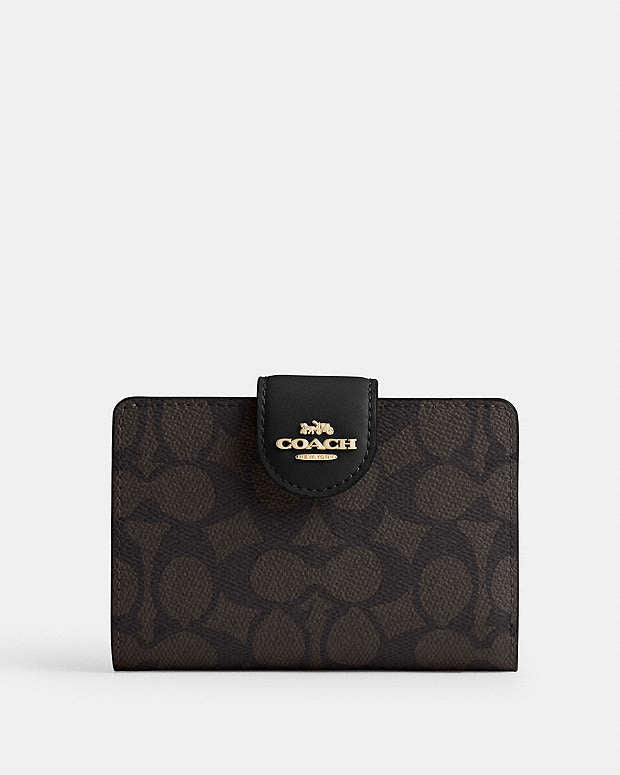 Coach medium corner zip wallet