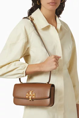 TORY BURCH Small Eleanor Convertible Shoulder Bag in Smooth Leather