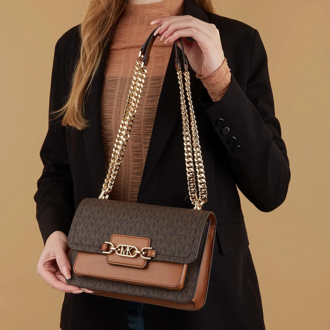 MICHAEL KORS Heather Small Leather Crossbody Bag