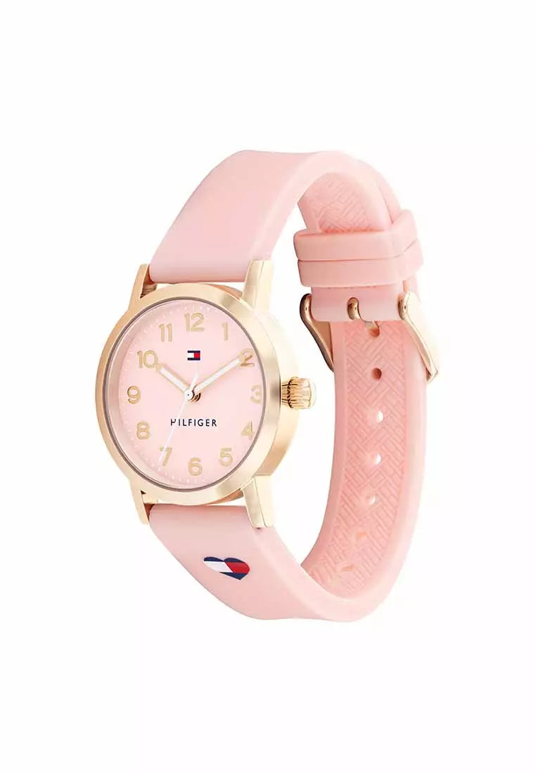 Tommy Hilfigher Watch Pink Silicone Strap - Pink Dial 1720038MY