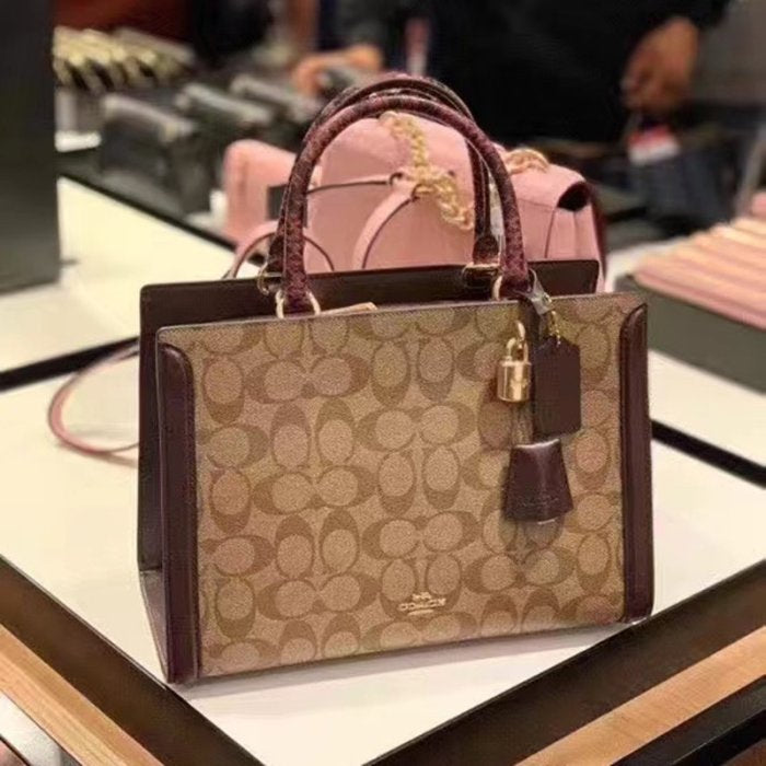 COACH Zoe Carryall in signature canvas
