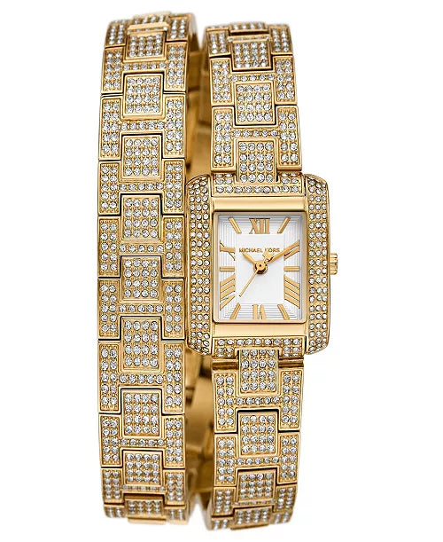 Michael kors Women's Emery Three-Hand gold tone Stainless Steel Watch 22mm