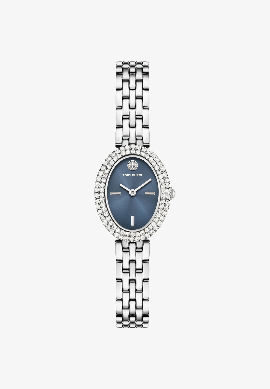 TORY BURCH Oval Stainless Quartz Watch, 22 x 28mm