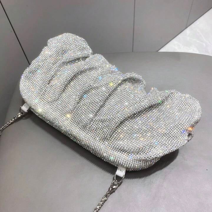 Luxury Designer Rhinestone Clutch Bag