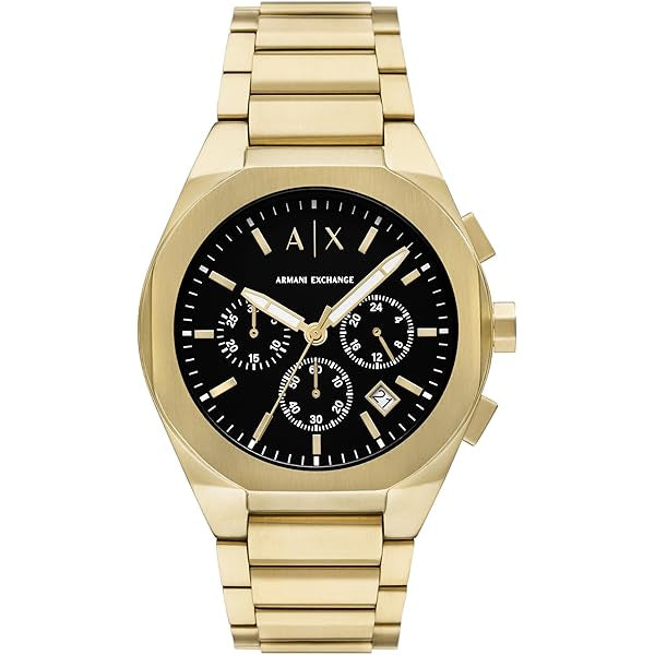 Armani Exchange Stainless Steel Analog Black Dial Men's Watch-Ax4180