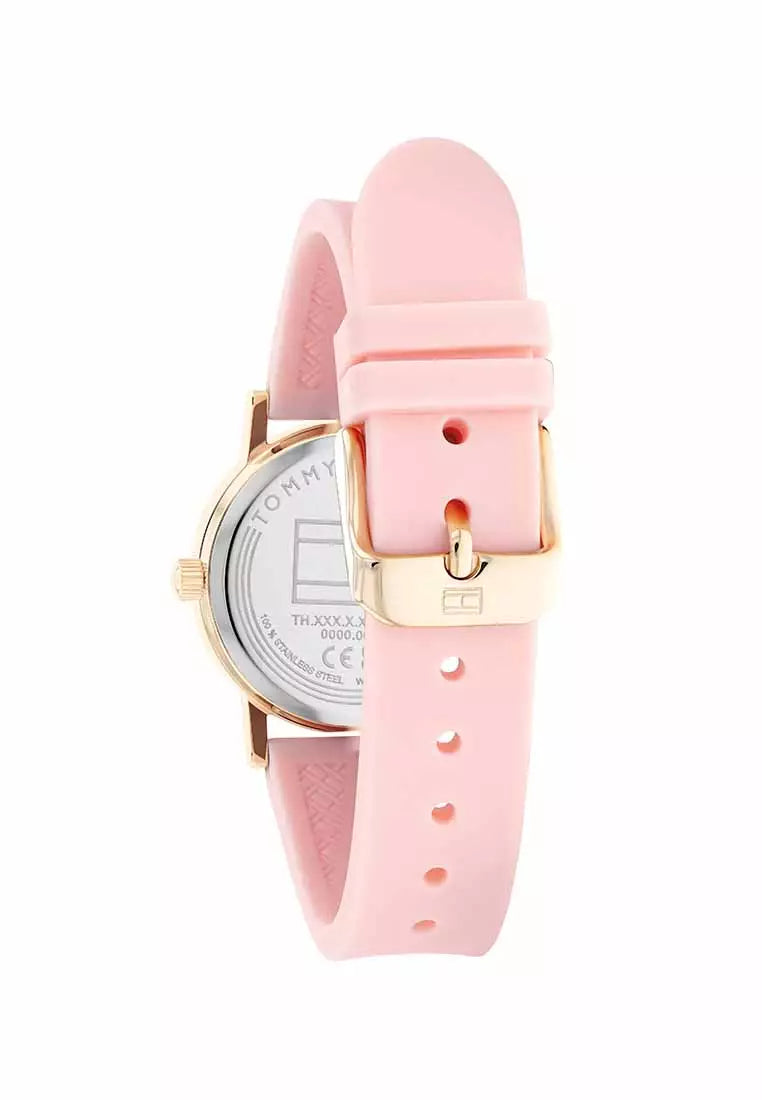 Tommy Hilfigher Watch Pink Silicone Strap - Pink Dial 1720038MY