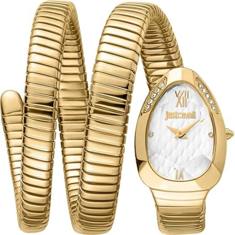 Just Cavalli Snake Silver Dial Women's Watch JC1L224M0035