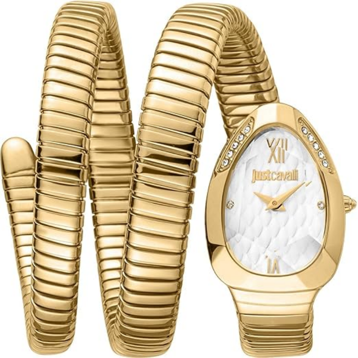 Just Cavalli Snake Silver Dial Women's Watch JC1L224M0035