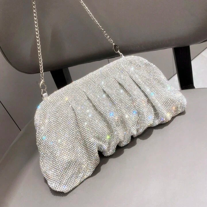 Luxury Designer Rhinestone Clutch Bag