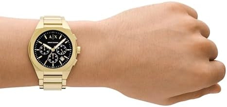 Armani Exchange Stainless Steel Analog Black Dial Men's Watch-Ax4180
