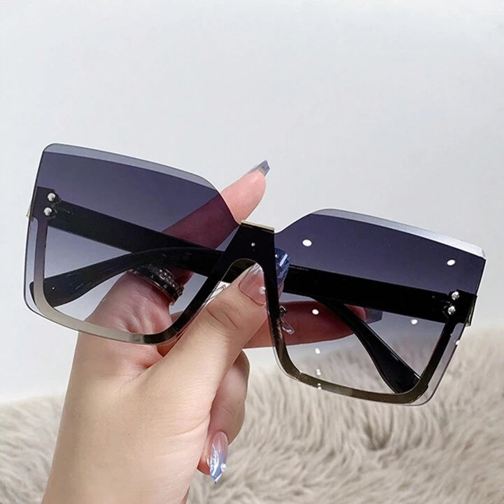 Summer Fashion Skinny Cut Edge One-Piece Sunglasses