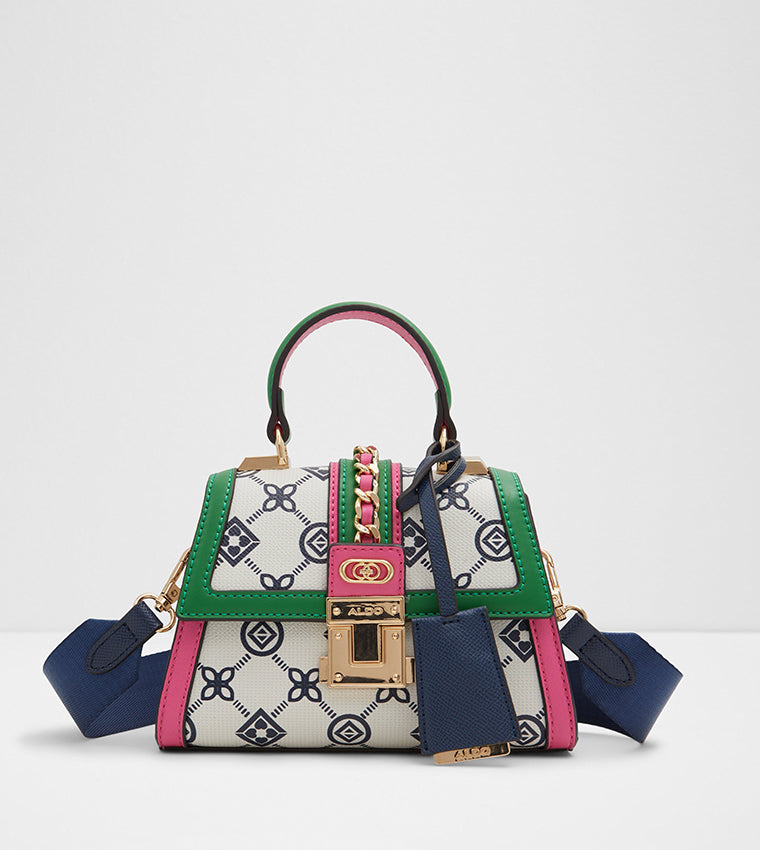 ALDO BANAGYN PATTERNED BAG (pink green)