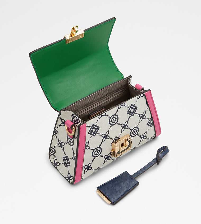 ALDO BANAGYN PATTERNED BAG (pink green)