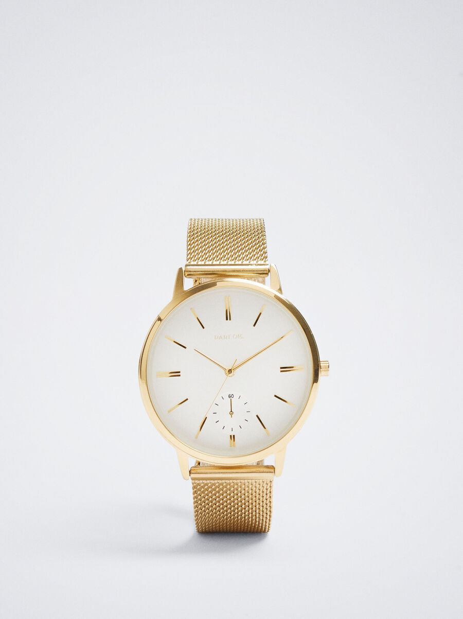 PARFOIS gold strap watch