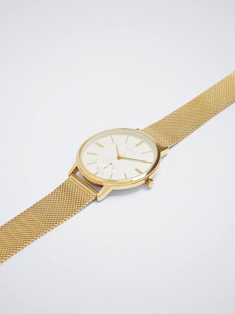 PARFOIS gold strap watch