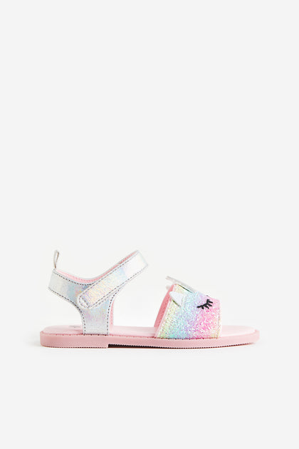 H&M girls unicorn sandals