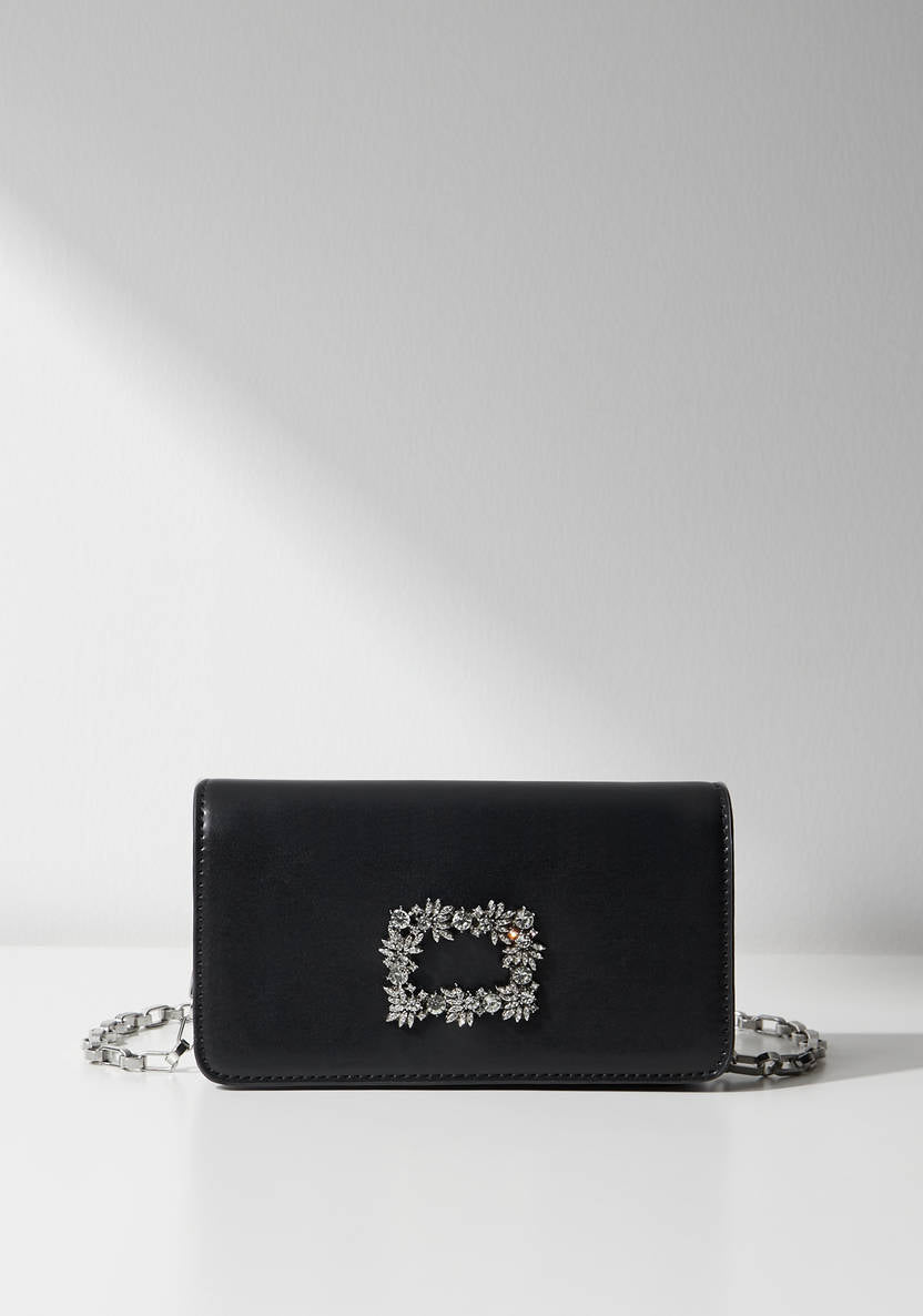 Max Embellished Crossbody Bag with Detachable Strap