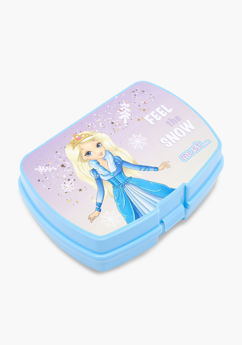 Must 5-Piece Princess Print 16-inch Trolley Backpack Set - 43x30x13 cms