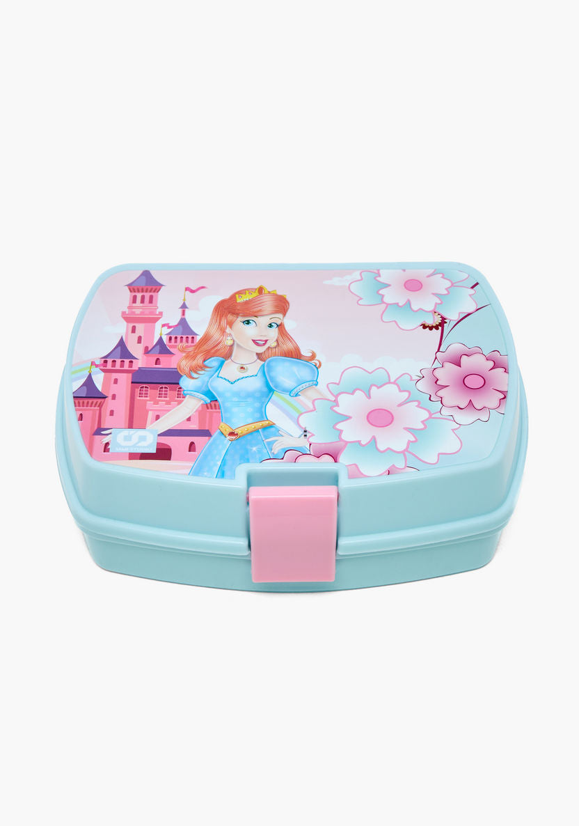 Must 5-Piece Princess Print 16-inch Trolley Backpack Set - 43x30x13 cms