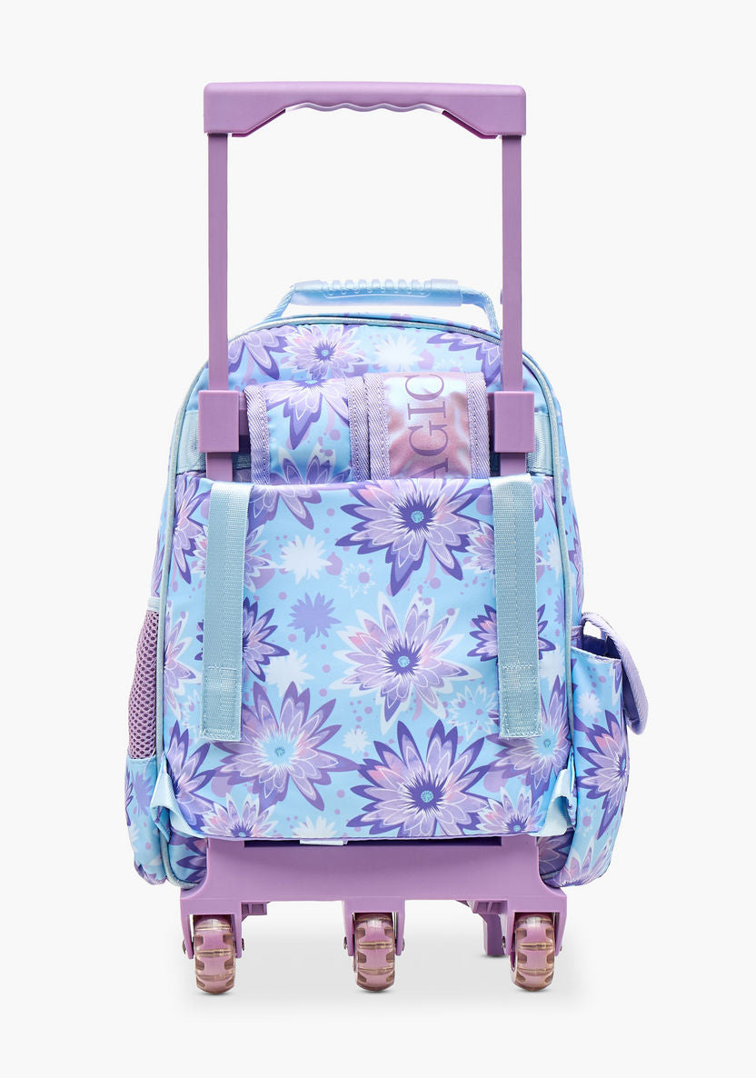 Disney Frozen Print Trolley Backpack with Adjustable Shoulder Straps - 14 inches