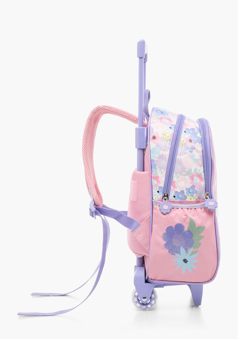 Disney Minnie Mouse Print Trolley Bag with Retractable Handle - 14 inches