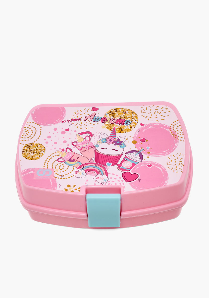SAMI STUDIO Cupcake Print 5-Piece Trolley Backpack Set - 16 inches