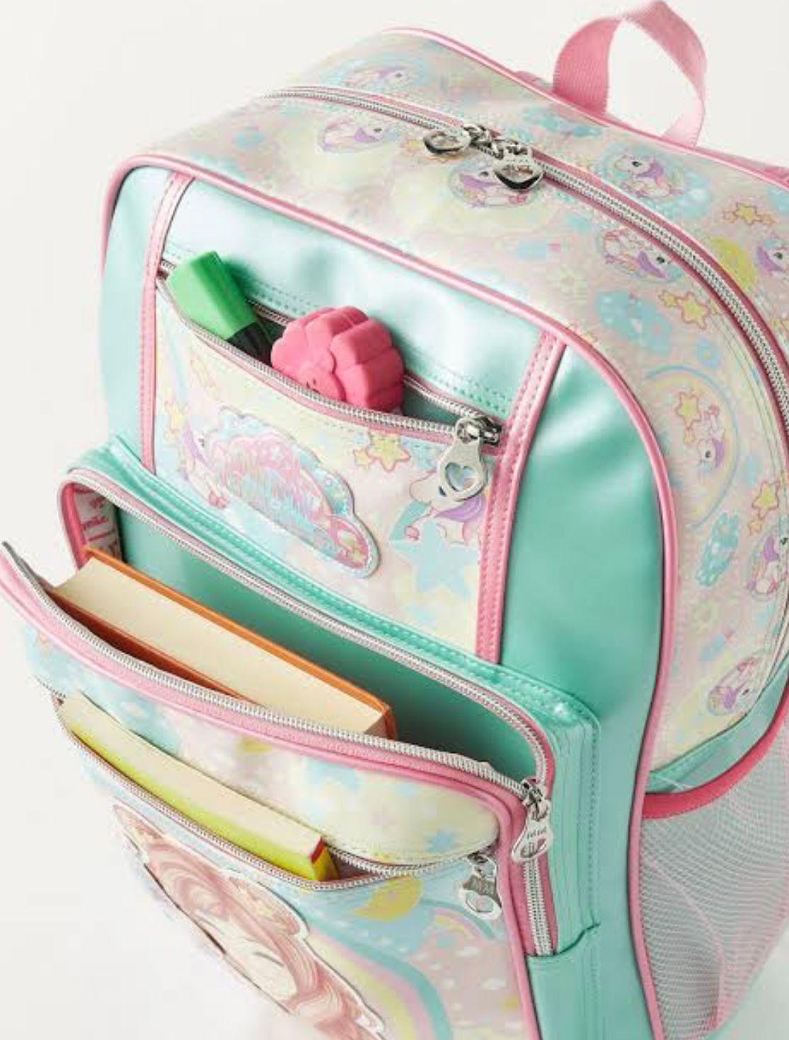 Minmie Candy Land Printed 16-inch Backpack with Zip Closure