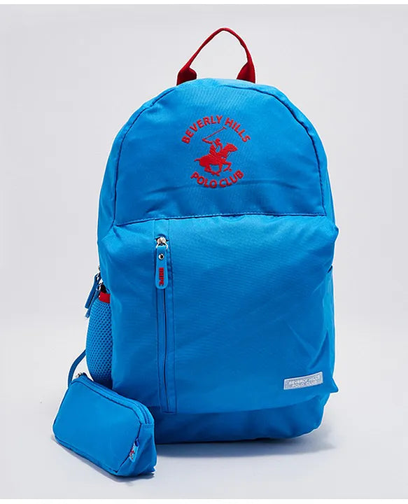 Beverly Hills Polo Club Logo Detail Backpack With Pencil Pouch