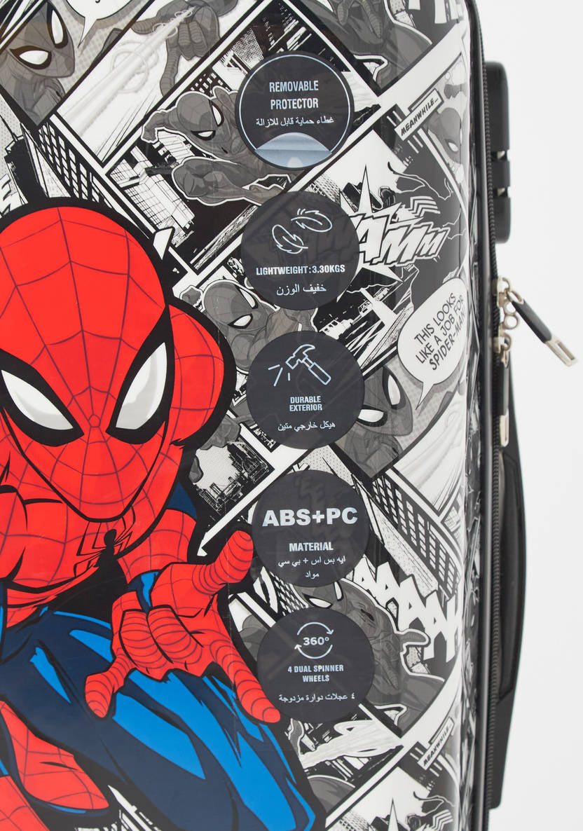Spider-Man Print 4-Wheel Hardcase Trolley Bag