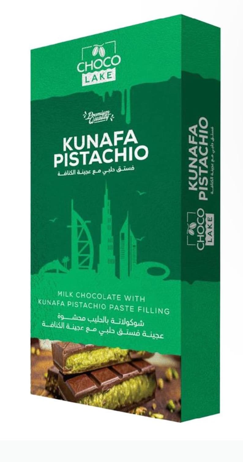 Luxurious Kunafa Pistachio Chocolate