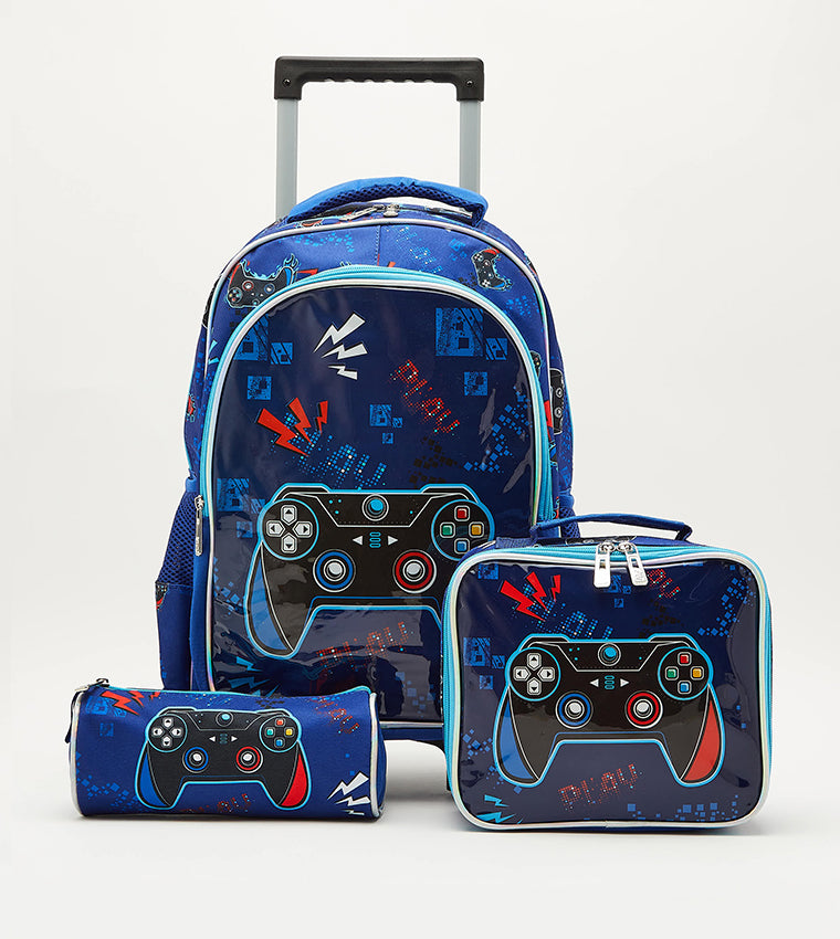 Aero Kids 3 Piece Trolley Backpack Set