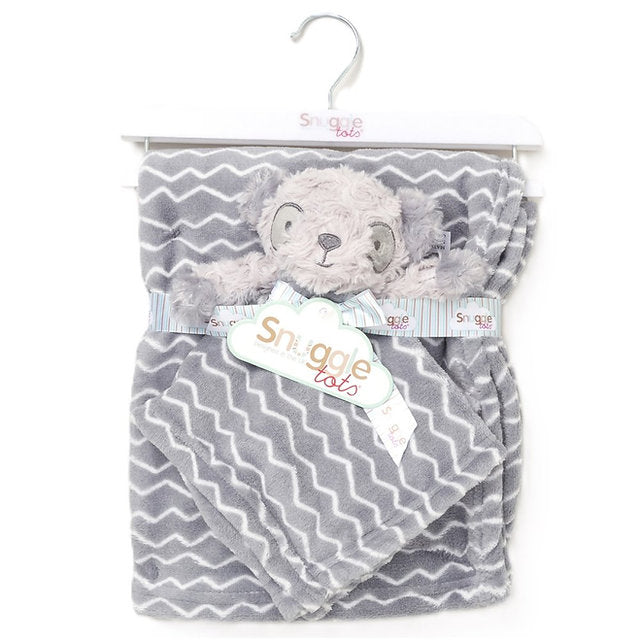 Panda baby comforter and blanket set