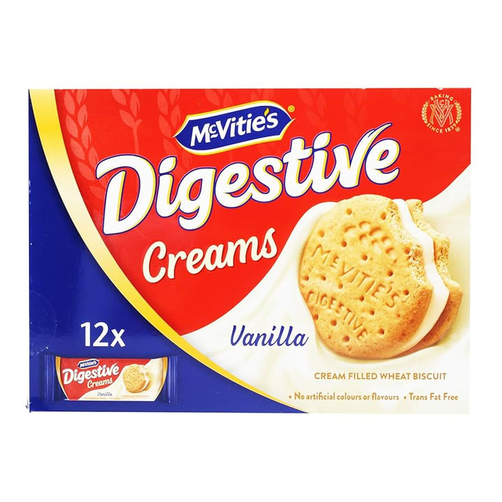 McVitie's Digestive Creams Vanilla Biscuit Value Pack, 12 x 40 g