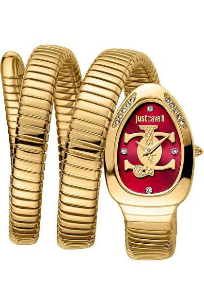 Just Cavalli Women’s Quartz Snake Stainless Steel  22mm Watch