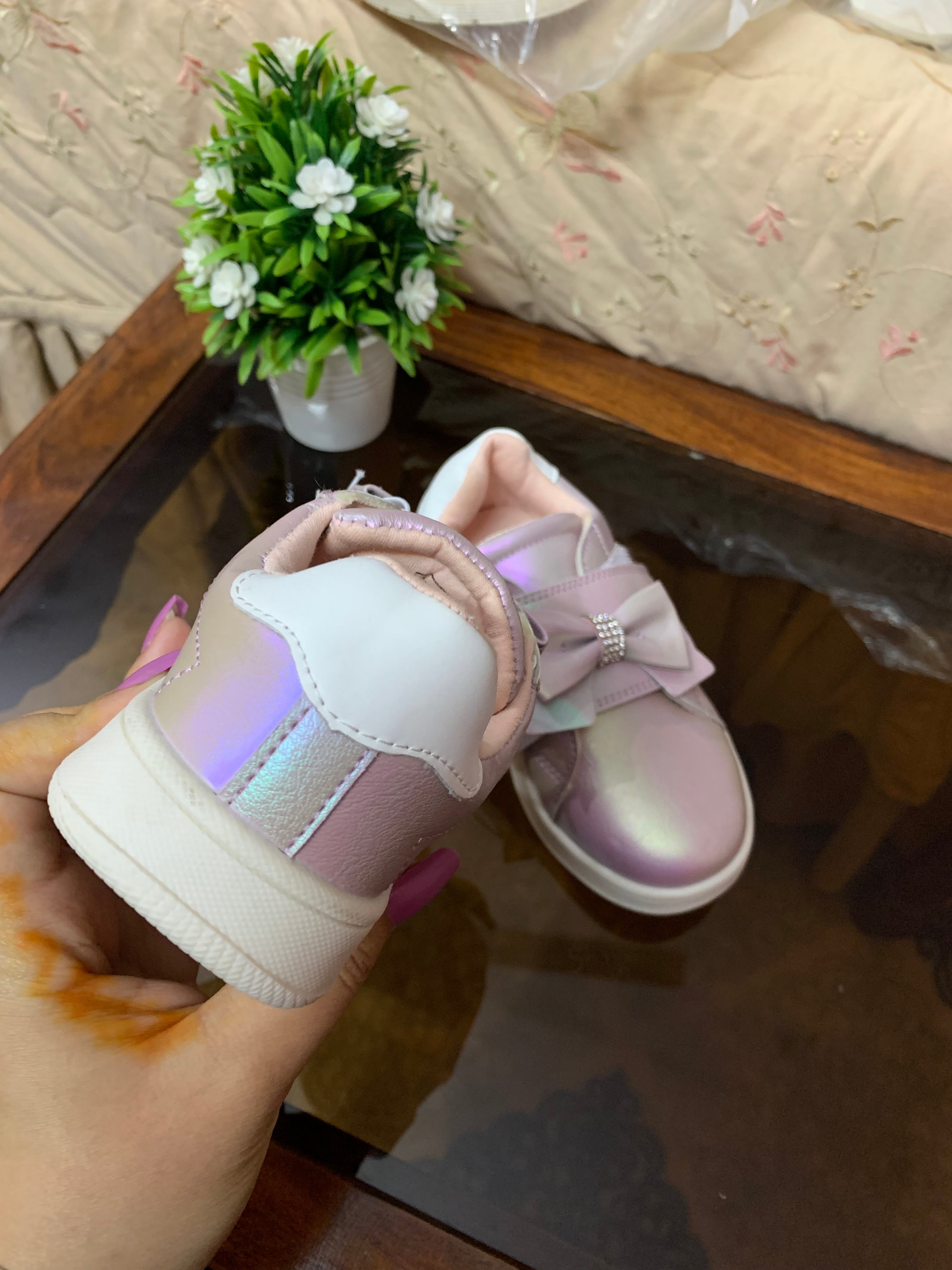 REDTAG SHINY BLUSH PINK GIRLS SHOES