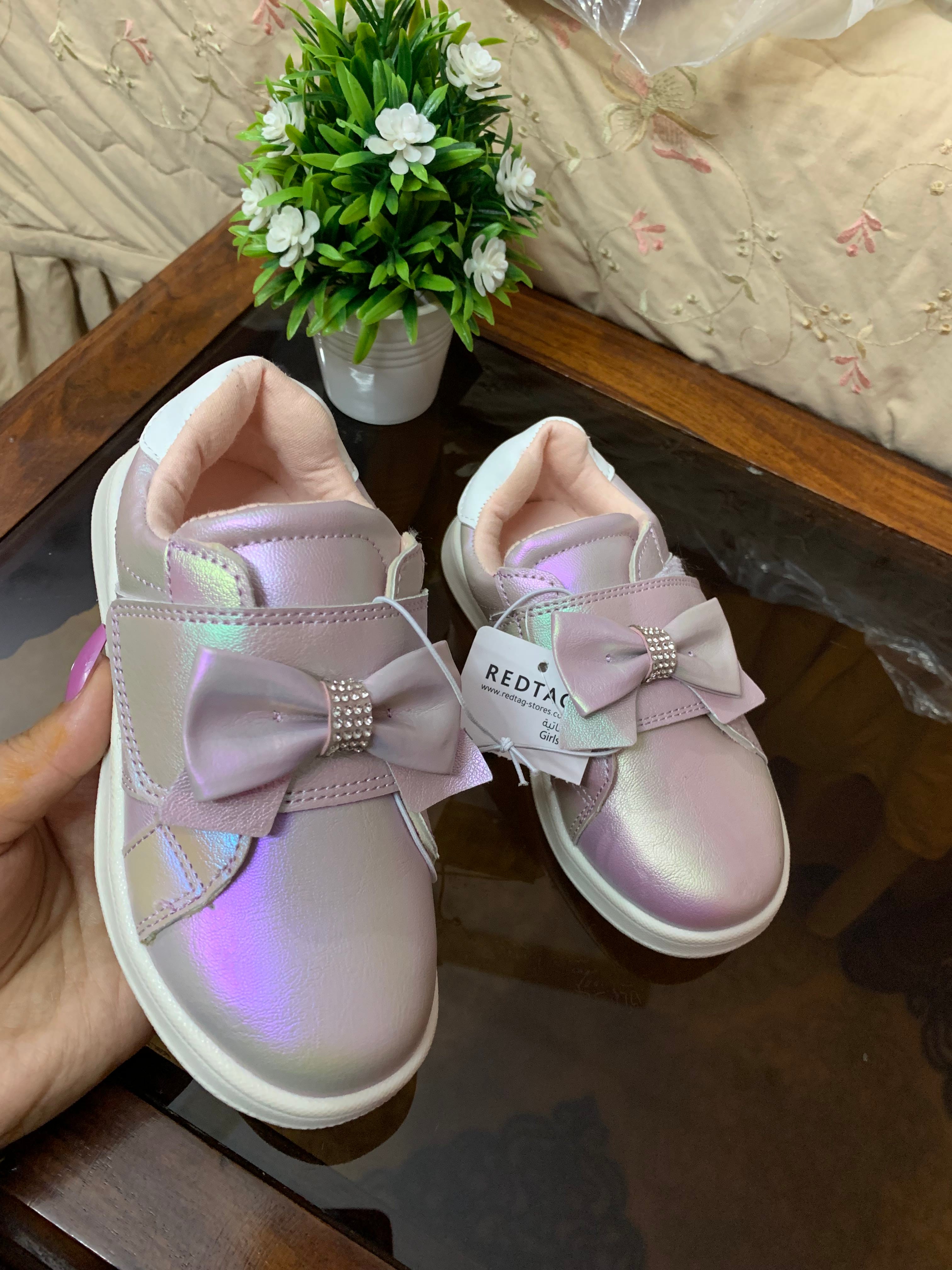 REDTAG SHINY BLUSH PINK GIRLS SHOES