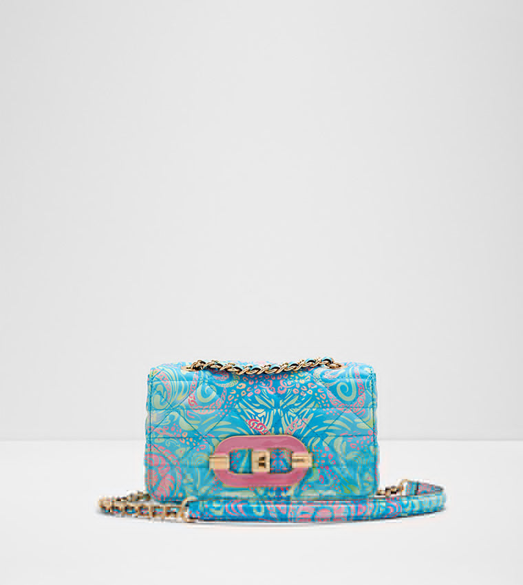 ALDO NANALEDAR PRINTED CROSSBODY BAG (BLUE)