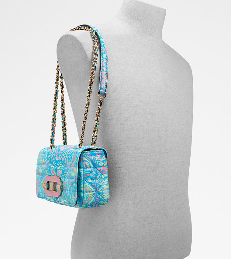 ALDO NANALEDAR PRINTED CROSSBODY BAG (BLUE)