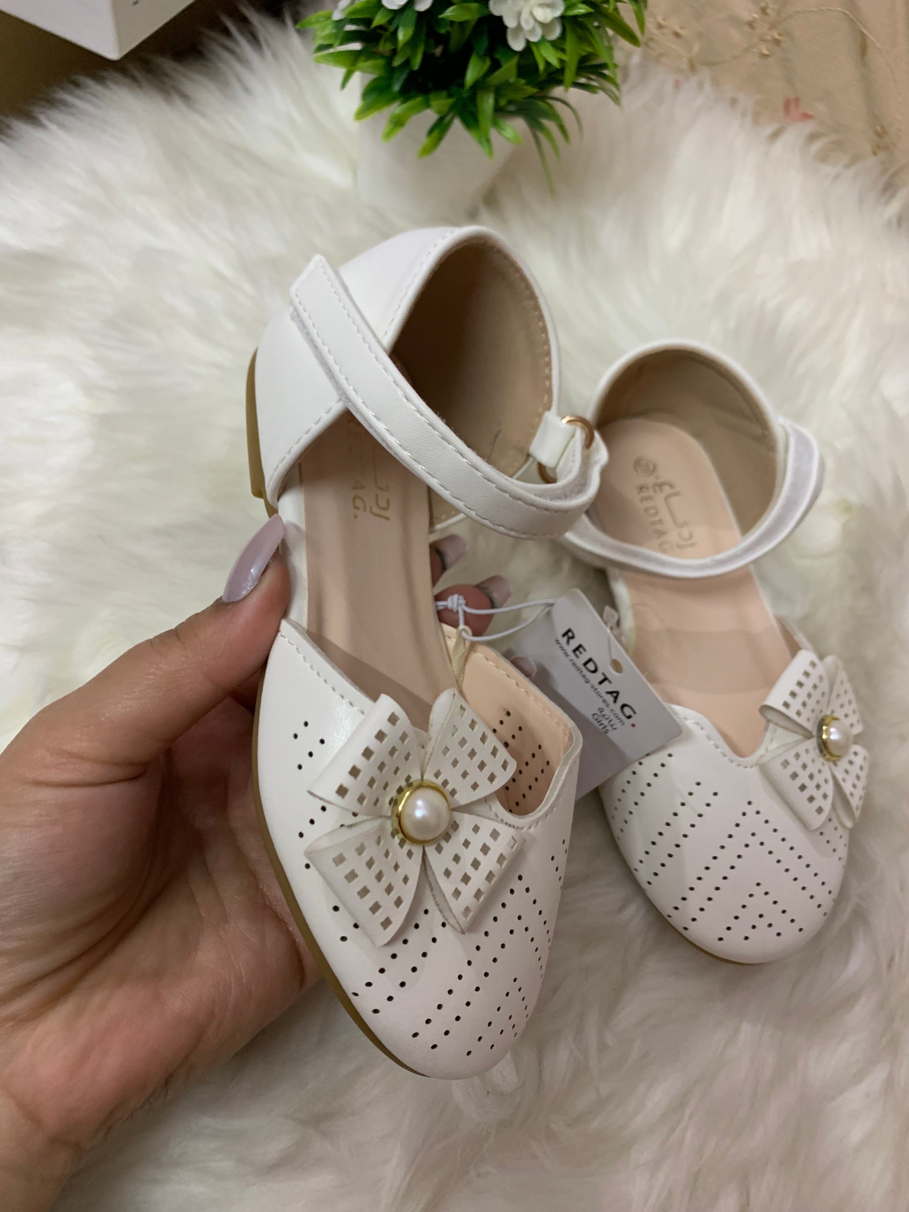 Redtag Kids’ Girls white cute shoes